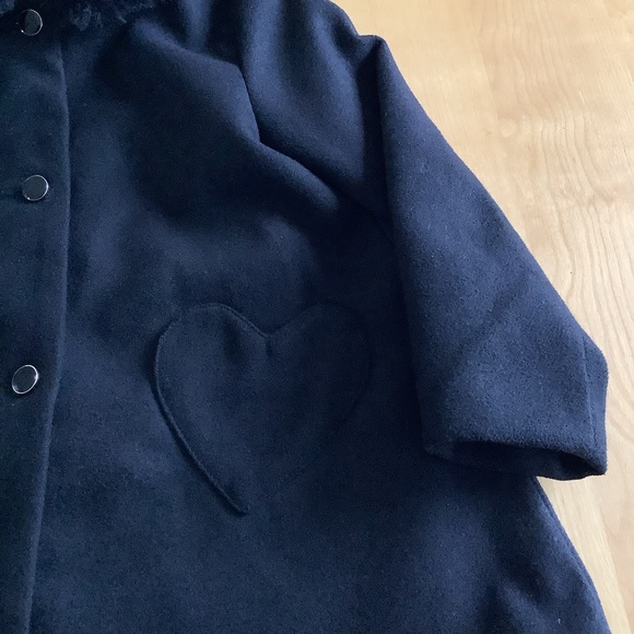 Gymboree Fleece Coat Faux Fur Collar - Picture 5 of 7